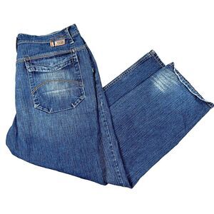 Enyce Mens Size 40x32 Blue Denim Jeans‎ Baggy Medium Wash Flap Pockets